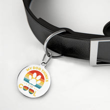 Lade das Bild in den Galerie-Viewer, Haustier Erkennungsmarke Adressanhänger Klein Anhänger Leicht Edelstahl Hunde Namen-Schild (Druck der Unterschiedlichen Bilder auf beiden Seiten) mit Fotos Muster Text Logo selbst gestalten und bedrucken