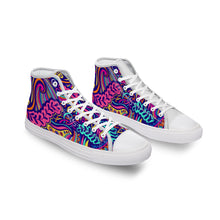 Lade das Bild in den Galerie-Viewer, Damen / Frauen Canvas High Top Schuhe selbst gestalten und bedrucken