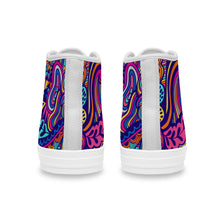 Lade das Bild in den Galerie-Viewer, Damen / Frauen Canvas High Top Schuhe selbst gestalten und bedrucken