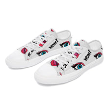 Lade das Bild in den Galerie-Viewer, Damen/Herren Canvas Schuhe Low niedrig geschnittene Segeltuchschuhe selbst gestalten und bedrucken