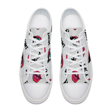 Lade das Bild in den Galerie-Viewer, Damen/Herren Canvas Schuhe Low niedrig geschnittene Segeltuchschuhe selbst gestalten und bedrucken