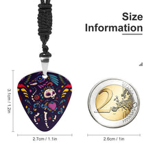 Lade das Bild in den Galerie-Viewer, Herren Retro Plektrum Halskette mit Anhänger aus Edelstahl mit Foto Namen Logo selbst gestalten und bedrucken