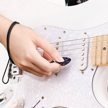 Lade das Bild in den Galerie-Viewer, Herren Retro Plektrum Halskette mit Anhänger aus Edelstahl mit Foto Namen Logo selbst gestalten und bedrucken