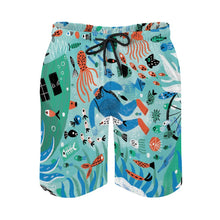Lade das Bild in den Galerie-Viewer, Herren Strandhose mit Taschen GTS045921 selbst gestalten und bedrucken