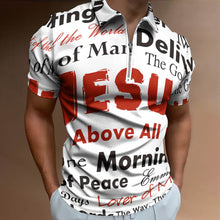 Lade das Bild in den Galerie-Viewer, Herren Vollprint Polo Shirt mit Reißverschluss B470 mit Foto Muster Text Logo selbst gestalten und bedrucken