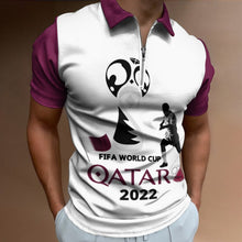 Lade das Bild in den Galerie-Viewer, Herren / Männer Multi-Image-Druck Poloshirt Kurzarm Shirt B470 mit Fotos Muster Text Logo selbst gestalten und bedrucken