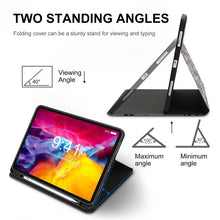 Lade das Bild in den Galerie-Viewer, Hochwertige Buch Version iPad-Hülle für iPad Pro Air 2021 2020 mit Stiftschlitz mit Foto selbst gestalten und bedrucken