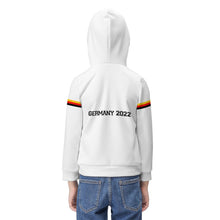 Lade das Bild in den Galerie-Viewer, Hoodie Kapuzenpullover Kapuzensweatshirt für Kinder Jungen Mädchen mit Fotos Muster Text Logo selbst gestalten und bedrucken