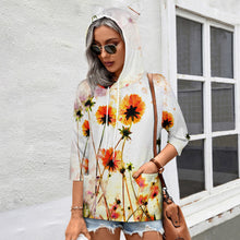 Lade das Bild in den Galerie-Viewer, Hoodie Kapuzenpullover mit 3/4 Arm SDS004 mit Fotos Muster Text Logo selbst gestalten und bedrucken