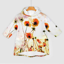 Lade das Bild in den Galerie-Viewer, Hoodie Kapuzenpullover mit 3/4 Arm SDS004 mit Fotos Muster Text Logo selbst gestalten und bedrucken