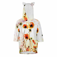 Lade das Bild in den Galerie-Viewer, Hoodie Kapuzenpullover mit 3/4 Arm SDS004 mit Fotos Muster Text Logo selbst gestalten und bedrucken