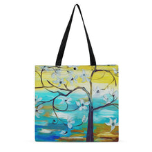 Lade das Bild in den Galerie-Viewer, Horizontale Version Beidseitiger Voll Druck Tote Tasche Boutique Handtasche Umhängetasche Strandtasche Schultertasche mit Fotos Muster Text Logo selbst gestalten und bedrucken