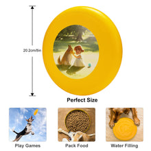 Lade das Bild in den Galerie-Viewer, Hundefrisbee Frisbee Wurfscheibe aus Naturkautschuk mit Foto selbst gestalten und bedrucken