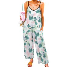 Lade das Bild in den Galerie-Viewer, Jumpsuit Overall (mit Bindegürtel) und weitem Bein LTY007 mit Fotos Muster Text Logo selbst gestalten und bedrucken