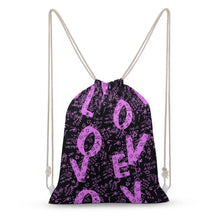 Lade das Bild in den Galerie-Viewer, Jutebeutel Segeltuch Canvas Kordelzugbeutel Kordeltasche Rucksack mit Kordelzug (Auf beiden Seiten verschiedene Bilder drucken) mit Fotos Muster Text Logo selbst gestalten und bedrucken