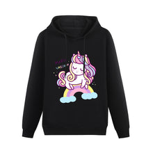Lade das Bild in den Galerie-Viewer, Kapuzenpullover Hoodie / Sweatshirt mit Kapuze für Damen ( mit Taschen / Frontdruck ) mit Foto selbst gestalten und bedrucken