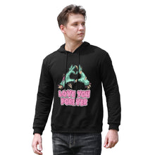 Lade das Bild in den Galerie-Viewer, Kapuzenpullover Hoodie / Sweatshirt mit Kapuze für Herren ( Keine Taschen / Frontdruck ) mit Foto selbst gestalten und bedrucken