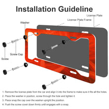 Lade das Bild in den Galerie-Viewer, Kennzeichenhalter / Auto Nummernschild Halterung / Kennzeichenrahmen mit Vier flache Löcher ( ein Paar ) mit Foto selbst gestalten und bedrucken