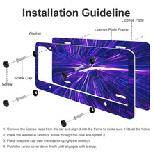 Lade das Bild in den Galerie-Viewer, Kennzeichenhalter / Auto Nummernschild Halterung / Kennzeichenrahmen mit Vier runde Löcher + Nummernschild mit Foto selbst gestalten und bedrucken