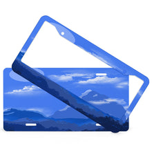 Lade das Bild in den Galerie-Viewer, Kennzeichenhalter / Auto Nummernschild Halterung / Kennzeichenrahmen mit Zwei runde Löcher + Nummernschild mit Foto selbst gestalten und bedrucken