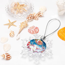 Lade das Bild in den Galerie-Viewer, Weihnachtsschmuck Schneeflocken Kettenanhänger / Anhänger Schneeflocke Winter mit Foto selbst gestalten und bedrucken