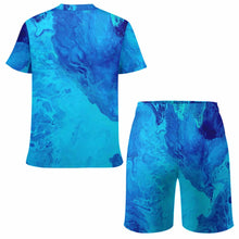 Lade das Bild in den Galerie-Viewer, Kinder Jungen Trainingsanzug Sportanzug Jogginganzüge Basic Anzug TSHIRT T-Shirt Kurze Hose Short Sportlich mit Foto Text selbst gestalten und bedrucken