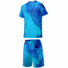 Lade das Bild in den Galerie-Viewer, Kinder Jungen Trainingsanzug Sportanzug Jogginganzüge Basic Anzug TSHIRT T-Shirt Kurze Hose Short Sportlich mit Foto Text selbst gestalten und bedrucken