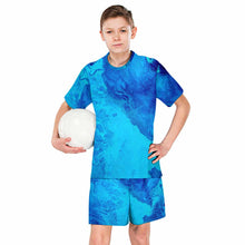 Lade das Bild in den Galerie-Viewer, Kinder Jungen Trainingsanzug Sportanzug Jogginganzüge Basic Anzug TSHIRT T-Shirt Kurze Hose Short Sportlich mit Foto Text selbst gestalten und bedrucken