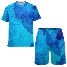 Lade das Bild in den Galerie-Viewer, Kinder Jungen Trainingsanzug Sportanzug Jogginganzüge Basic Anzug TSHIRT T-Shirt Kurze Hose Short Sportlich mit Foto Text selbst gestalten und bedrucken