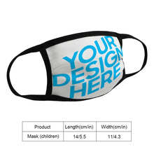 Lade das Bild in den Galerie-Viewer, Kinder Maske Mund-Nasen-Maske Gesichtsmaske Mundschutzmaske mit Foto und Design selbst gestalten und bedrucken