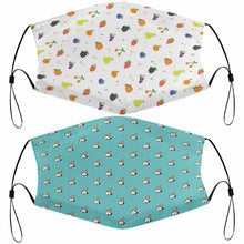 Lade das Bild in den Galerie-Viewer, 2 Stück / Packung Kinder Mund-Nasen-Maske Gesichtsmaske mit Filter mit Foto selbst gestalten und bedrucken