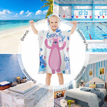 Lade das Bild in den Galerie-Viewer, Kinder Badetuch Strandtuch mit Kapuze für Kinder mit Foto selbst gestalten und bedrucken