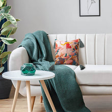 Lade das Bild in den Galerie-Viewer, Kuschelkissen Kissenbezug Kissenhülle aus Baumwolle und Leinen mit Kissenkern mit Quaste mit Foto selbst gestalten und bedrucken