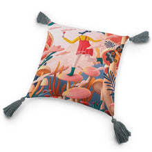 Lade das Bild in den Galerie-Viewer, Kuschelkissen Kissenbezug Kissenhülle aus Baumwolle und Leinen mit Kissenkern mit Quaste mit Foto selbst gestalten und bedrucken