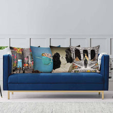 Lade das Bild in den Galerie-Viewer, Kissenbezug Kissenhülle aus Baumwollen und Leinen (4 Stücke / Packung) selbst gestalten und bedrucken