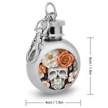 Lade das Bild in den Galerie-Viewer, Kleine Mini Weinflasche mit doppelseitigem Druck Acryl-Aufkleber aus Lebensmittelqualität Metall Edelstahl mit Foto selbst gestalten und bedrucken