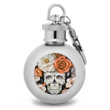 Lade das Bild in den Galerie-Viewer, Kleine Mini Weinflasche mit doppelseitigem Druck Acryl-Aufkleber aus Lebensmittelqualität Metall Edelstahl mit Foto selbst gestalten und bedrucken