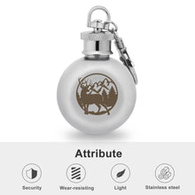 Lade das Bild in den Galerie-Viewer, Kleine Mini Weinflasche mit doppelseitigem UV Druck aus Lebensmittelqualität Metall Edelstahl mit Foto selbst gestalten und bedrucken