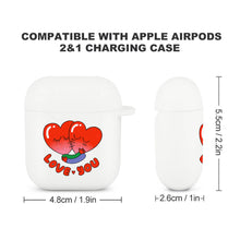 Lade das Bild in den Galerie-Viewer, Kopfhörergehäuse Schutzhülle für Bluetooth-Ohrhörer für AirPods 1 / 2 (schwarz / weiß) mit Logo Motiv oder Foto selbst gestalten und bedrucken