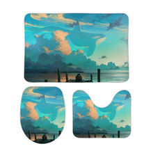 Lade das Bild in den Galerie-Viewer, Korallensamt Bodenmatte drei Sätze 15"×25" 20"×32" selbst gestalten und bedrucken