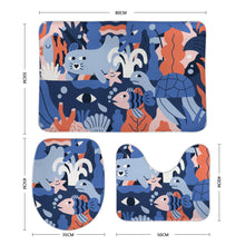 Lade das Bild in den Galerie-Viewer, Korallensamt Bodenmatte drei Sätze 15"×25" 20"×32" selbst gestalten und bedrucken