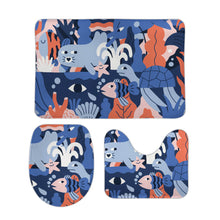 Lade das Bild in den Galerie-Viewer, Korallensamt Bodenmatte drei Sätze 15"×25" 20"×32" selbst gestalten und bedrucken