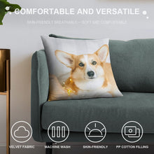 Lade das Bild in den Galerie-Viewer, Kuschelkissen Kissenhülle / Kissenbezug aus Samt mit Foto einseitiger Druck selbst gestalten und bedrucken