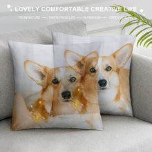 Lade das Bild in den Galerie-Viewer, Kuschelkissen Kissenhülle / Kissenbezug aus Samt mit Foto einseitiger Druck selbst gestalten und bedrucken