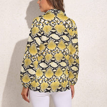 Lade das Bild in den Galerie-Viewer, Langarm Lassiges Hemd Top Retro Freizeit BLUSE Shirt HS für Damen Frauen mit Foto Muster Text selbst gestalten und bedrucken