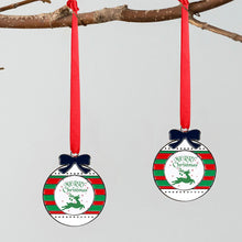Lade das Bild in den Galerie-Viewer, Legierung Metall Weihnachtsanhänger mit Fotos Muster Text Logo selbst gestalten und bedrucken