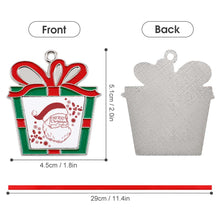 Lade das Bild in den Galerie-Viewer, Legierung Metall Weihnachtsanhänger mit Fotos Muster Text Logo selbst gestalten und bedrucken