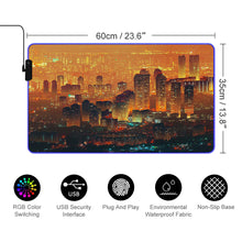 Lade das Bild in den Galerie-Viewer, Leuchtende Schreibtischunterlage Tischmatte Mauspad mit Fotos Muster Text Logo selbst gestalten und bedrucken