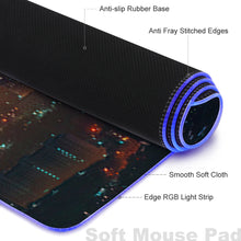 Lade das Bild in den Galerie-Viewer, Leuchtende Schreibtischunterlage Tischmatte Mauspad mit Fotos Muster Text Logo selbst gestalten und bedrucken