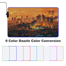 Lade das Bild in den Galerie-Viewer, Leuchtende Schreibtischunterlage Tischmatte Mauspad mit Fotos Muster Text Logo selbst gestalten und bedrucken